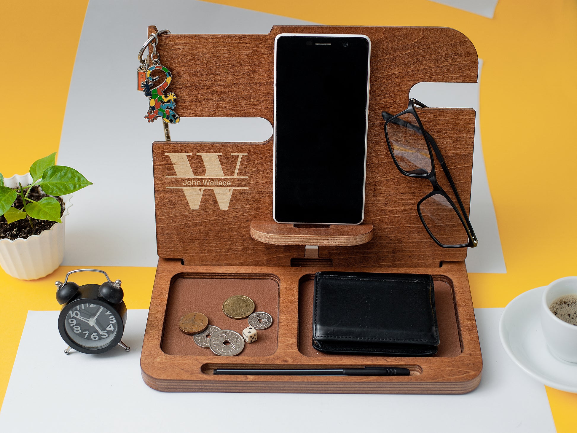 Desk - Nightstand Organizer | Walnut