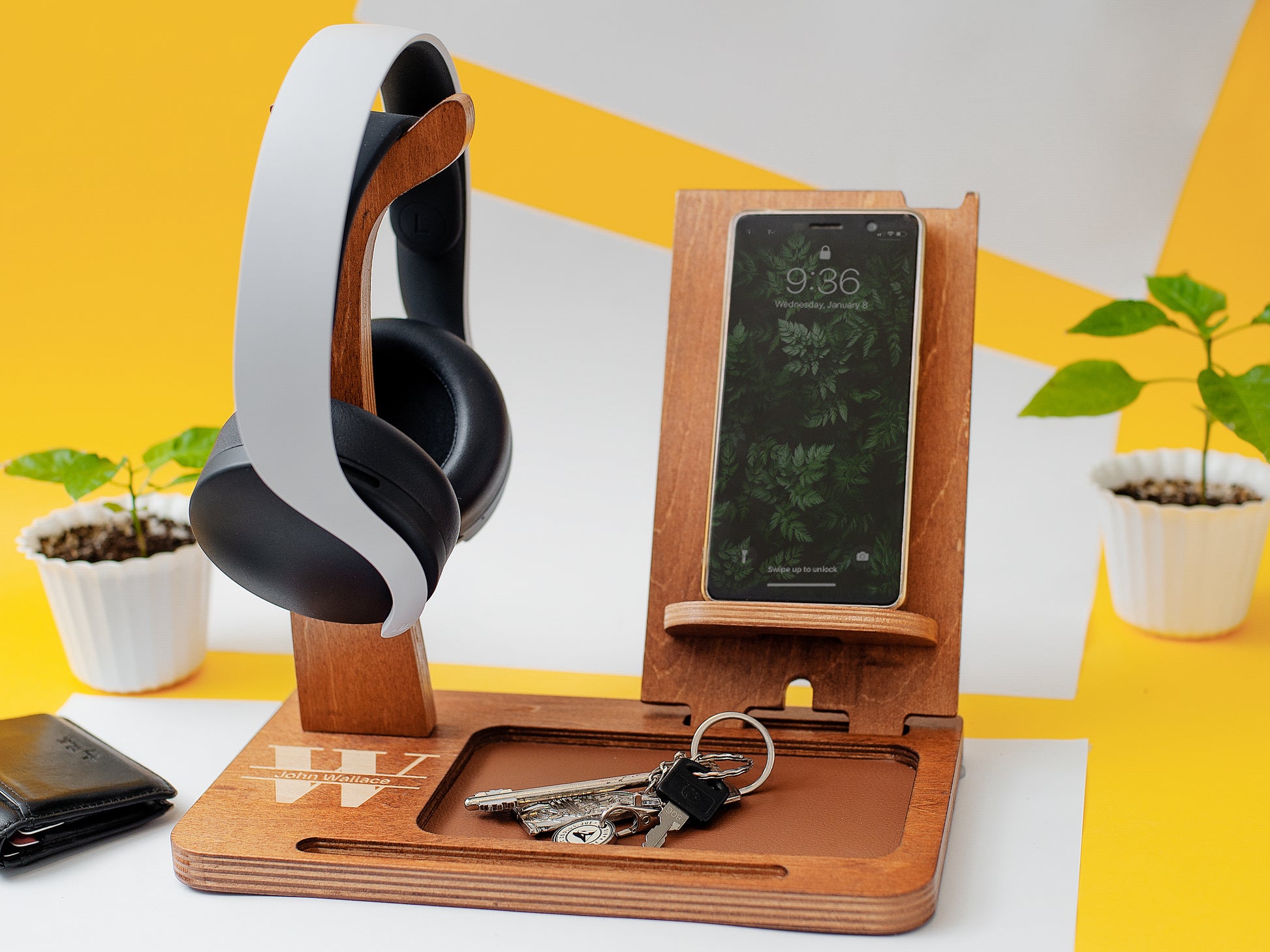 All-in-one Desk Organizer - Walnut
