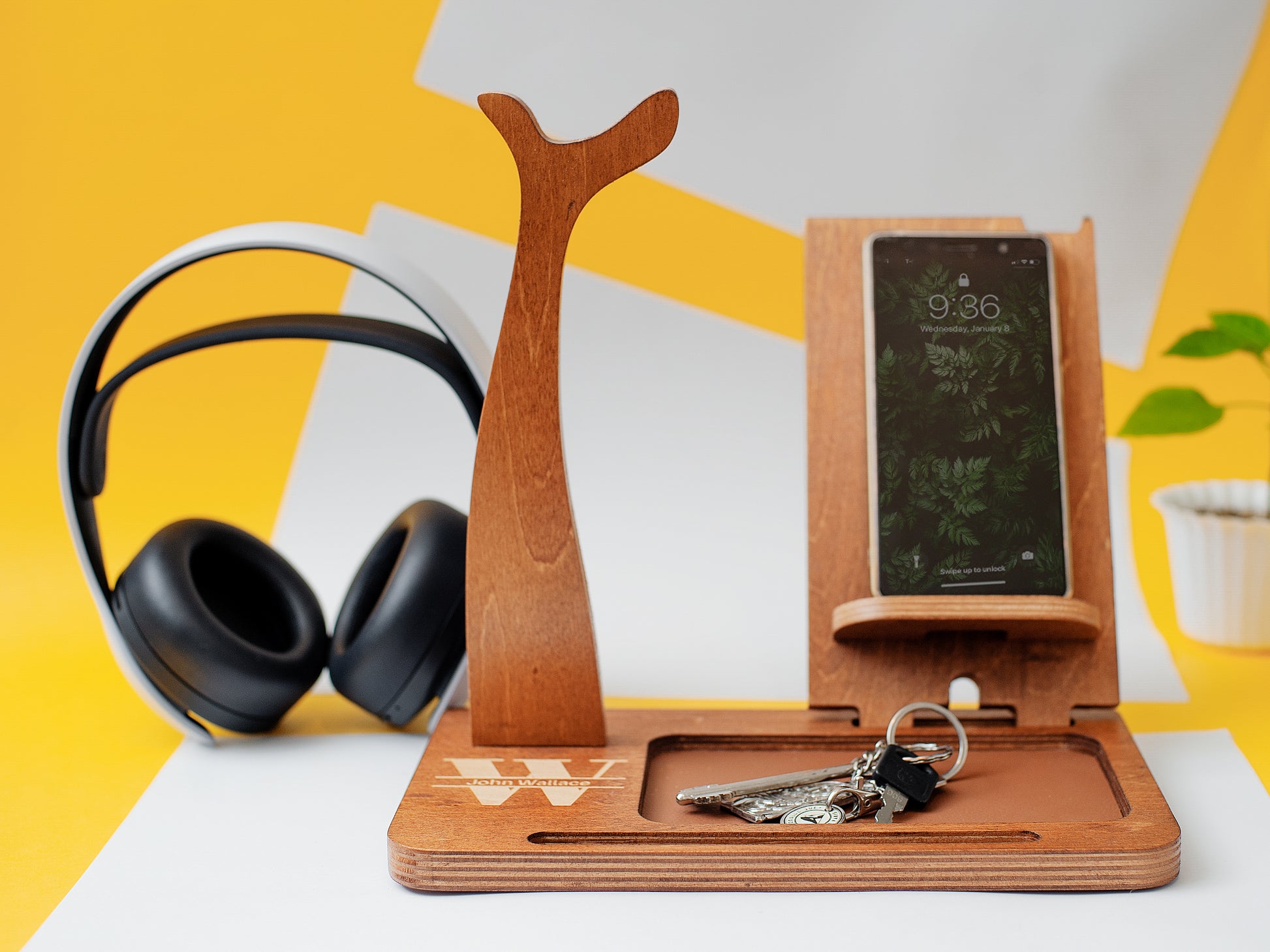All-in-one Desk Organizer - Walnut