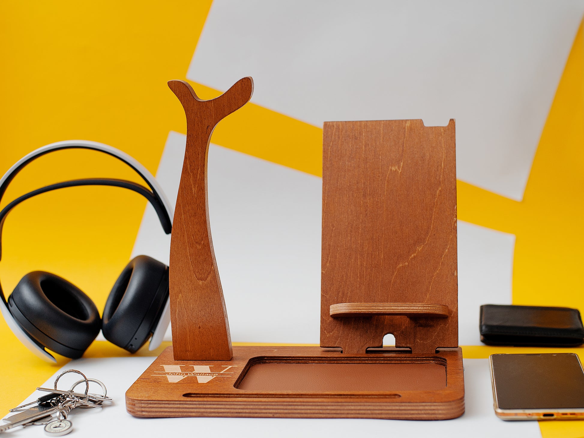 All-in-one Desk Organizer - Walnut