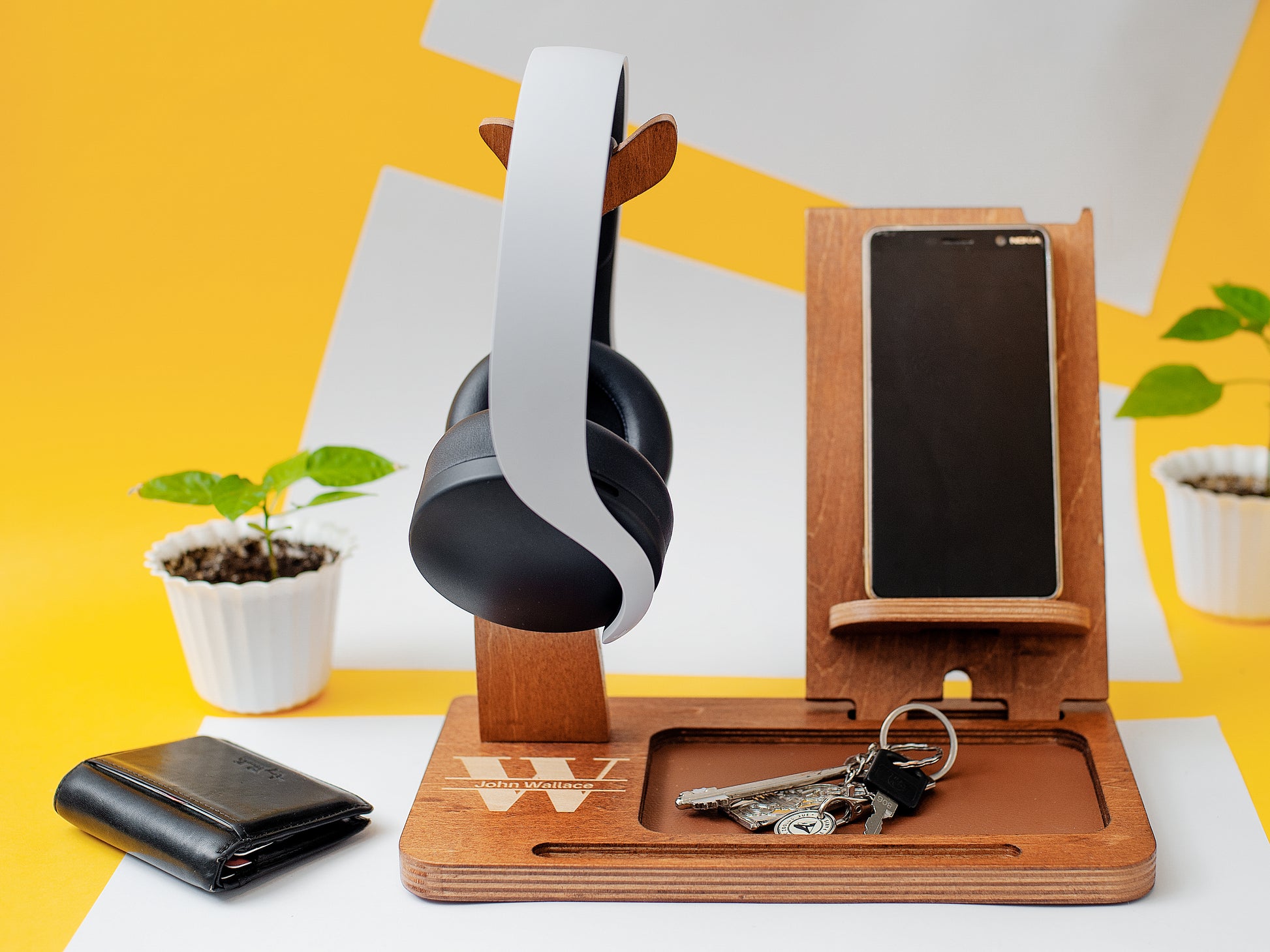 All-in-one Desk Organizer - Walnut