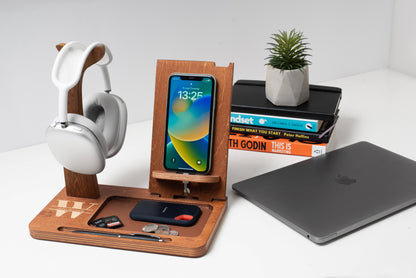 All-in-one Desk Organizer - Walnut - Madeset